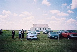 A bit too late for the graveside
service of Annie (Friesen) Rempel-Klassen at the Turnhill Church, Saskatchewan